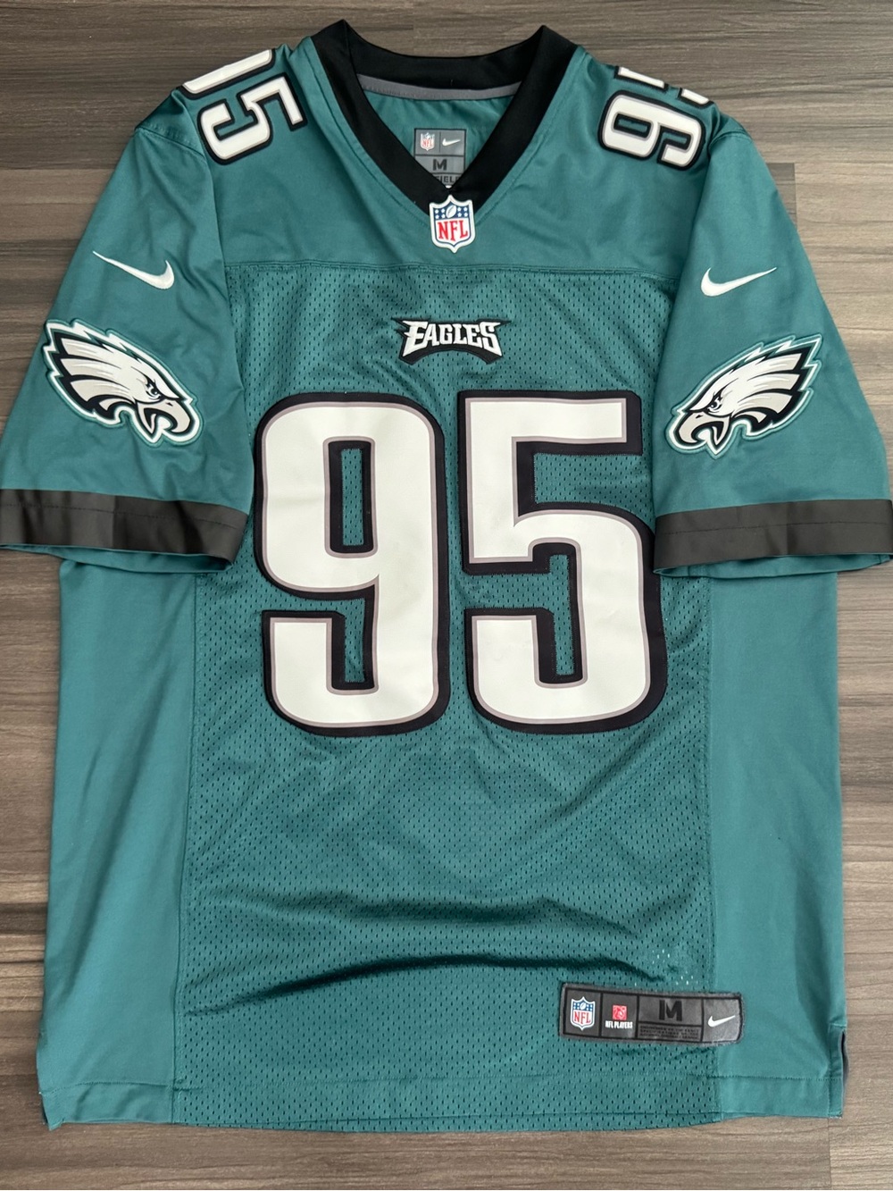 Nike Philadelphia Eagles Mychal Kendricks #95 NFL Elite Stitched Jersey Men Med